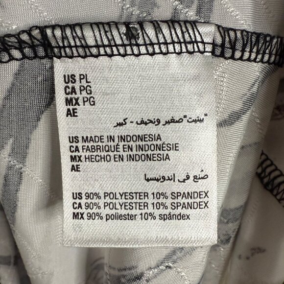 JM Collection Womens P/L Black & White Abstract Print Top With 3/4 Sleeves - Picture 7 of 11